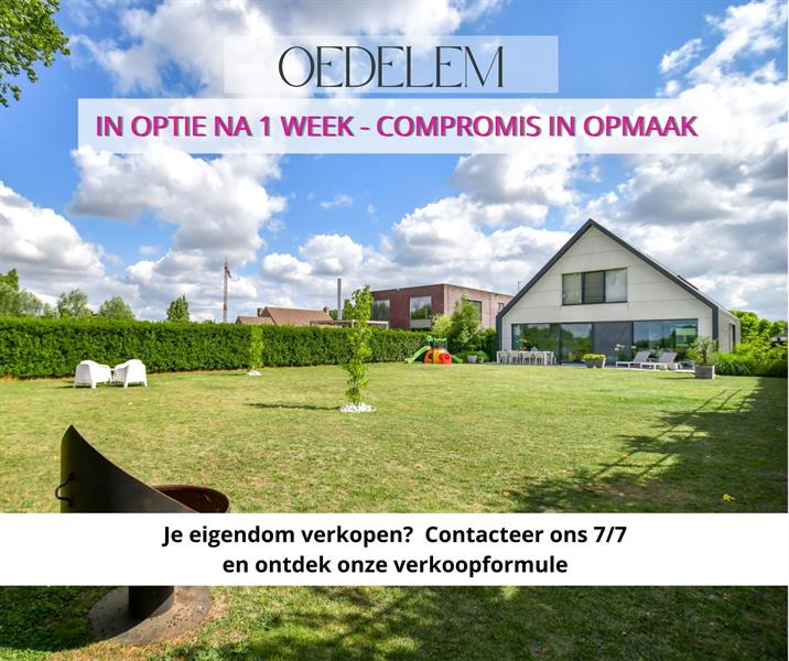 IN OPTIE NA 1 WEEK - COMPROMIS IN OPMAAK | Rustig & landelijk gelegen architecturale villa op 1.166m² - 1