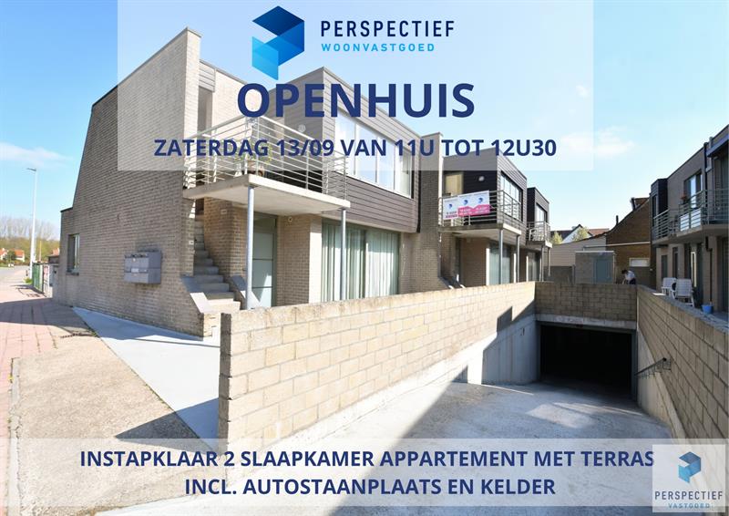 BEZOEKMOMENT ZATERDAG 13/09 VAN 11U TOT 12U30| INSTAPKLAAR 2 slaapkamer appartement met terras incl. AUTOSTAANPLAATS en kelder - 1
