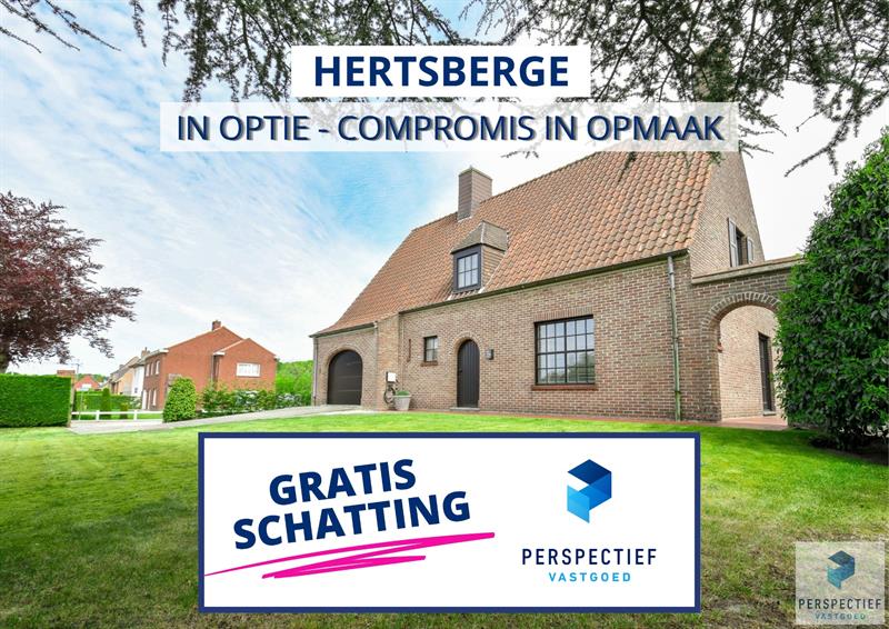 IN OPTIE - COMPROMIS IN OPMAAK | CHARMANTE villa met garage en tuin op 663m² aan het bos van Hertsberge. - 1