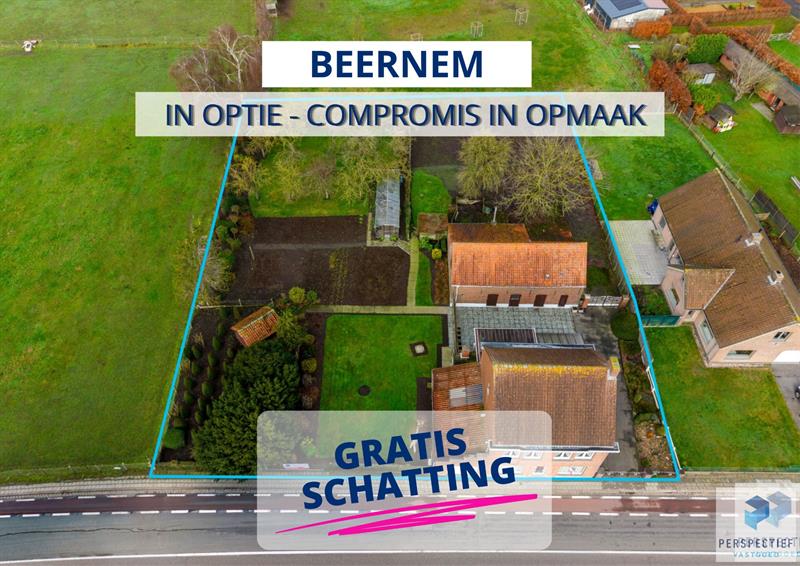 IN OPTIE - COMPROMIS IN OPMAAK | LANDELIJK GELEGEN WONING met SCHUUR  - BOOMGAARD - TUIN & MOESTUIN op 2138 m² - 1