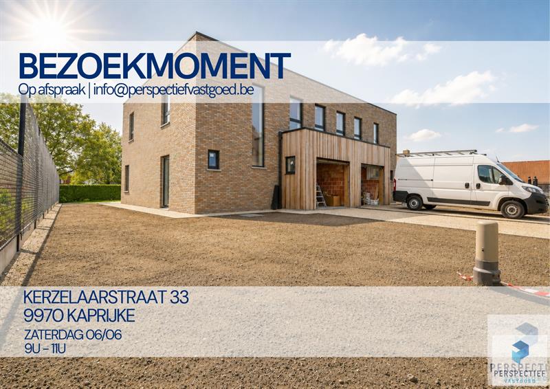 BEZOEKMOMENT ZATERDAG 06/06 VAN 9U TOT 11U | Rustig gelegen afgewerkte moderne nieuwbouwwoning (BEN) met garage en tuin