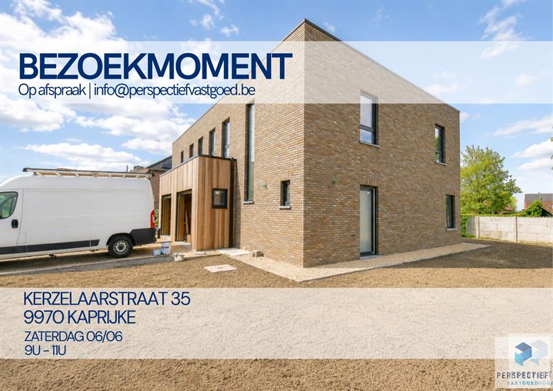 BEZOEKMOMENT ZATERDAG 06/06 VAN 9U TOT 11U | Rustig gelegen afgewerkte moderne nieuwbouwwoning (BEN) met garage en tuin