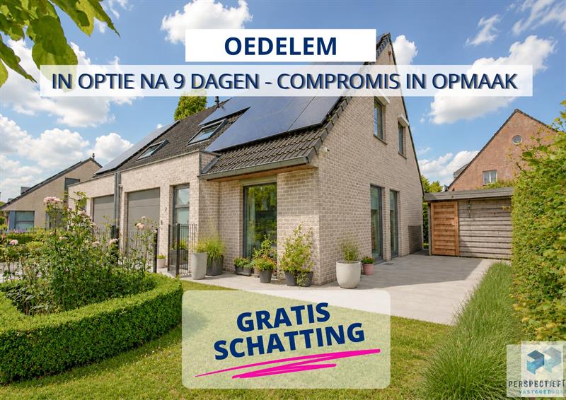 IN OPTIE NA 9 DAGEN - COMPROMIS IN OPMAAK | Ruime energiezuinige woning (ENERGIELABEL A) op uiterst rustige locatie - 1