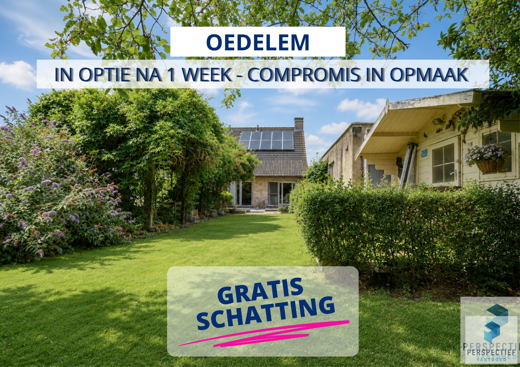 IN OPTIE NA 1 WEEK - COMPROMIS IN OPMAAK | Ruime halfvrijstaande woning met tuin in centrum Oedelem.
