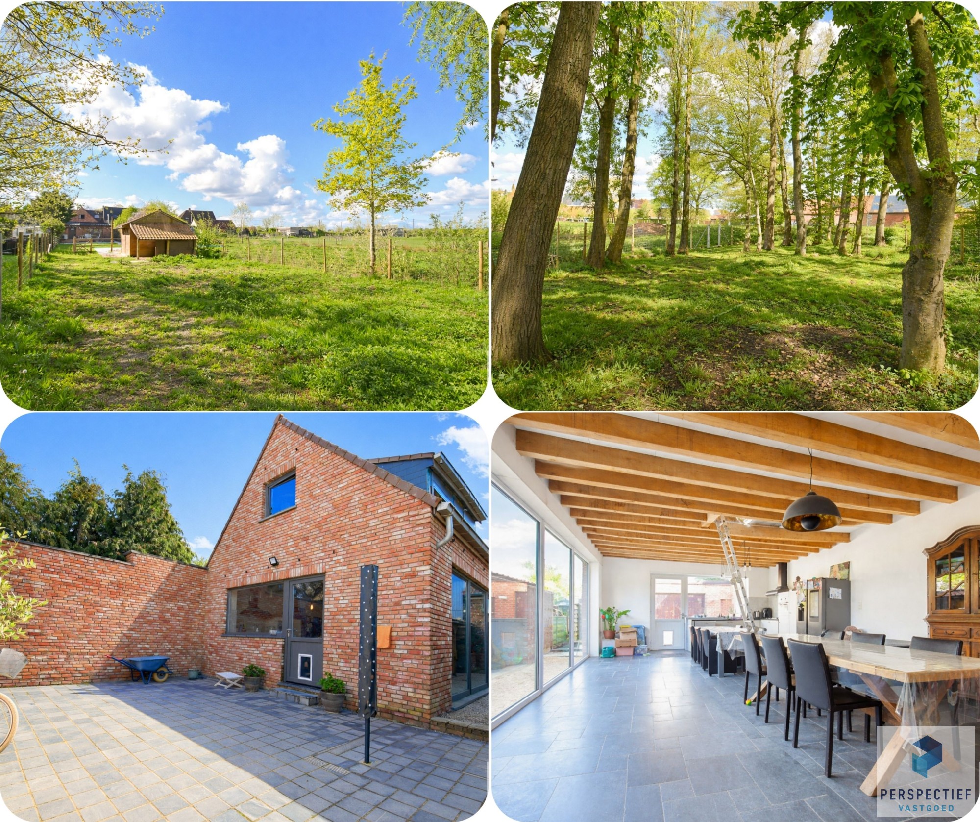 Landelijk gelegen ruime woning met tuin, kleine weide & bijgebouw gelegen in Oedelem op  1 365 m²