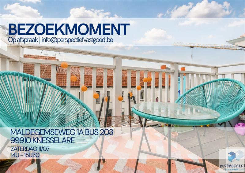 Ruim en modern woonappartement (bouwjaar 2020) met 2 slaapkamers en terras.