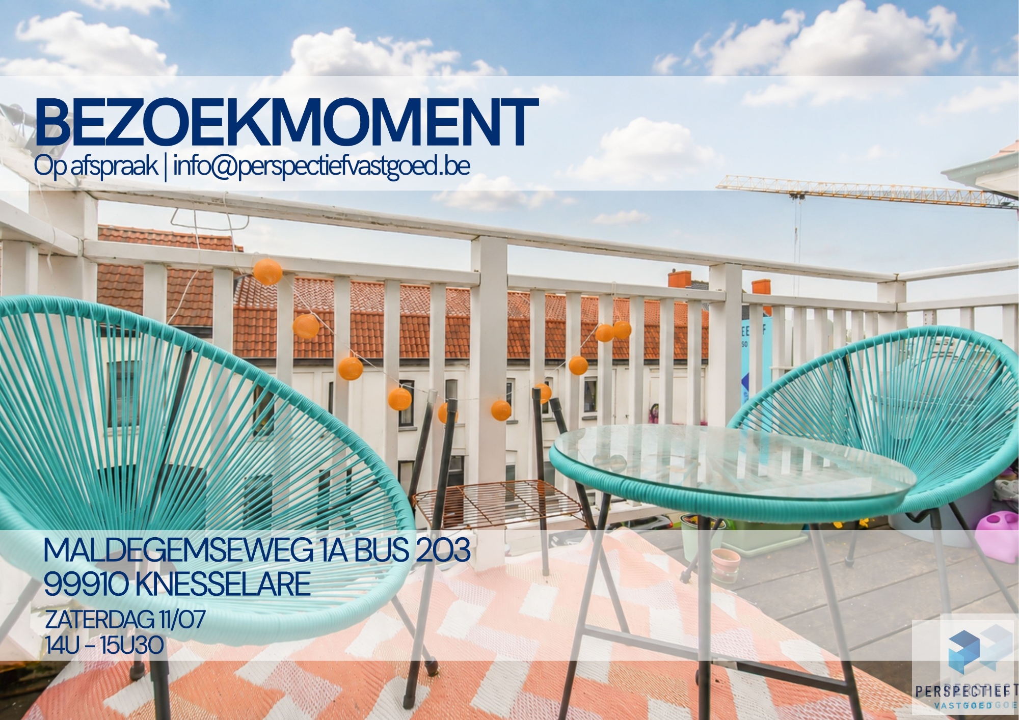 Ruim en modern woonappartement (bouwjaar 2020) met 2 slaapkamers en terras.